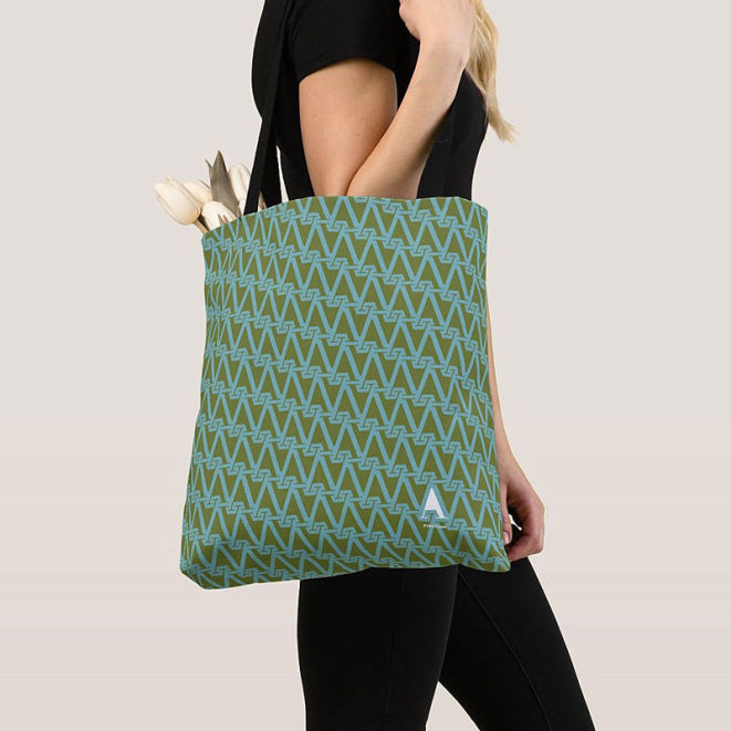 Peace symbol tote bag